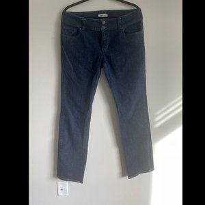 CAbi Women's Lou Lou Straight Leg Jeans - Sz 12 - Style 201 Double Button